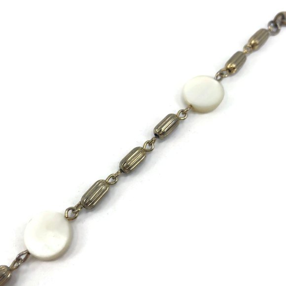 Vintage Mother of Pearl Link Bracelet - Picture 4 of 7